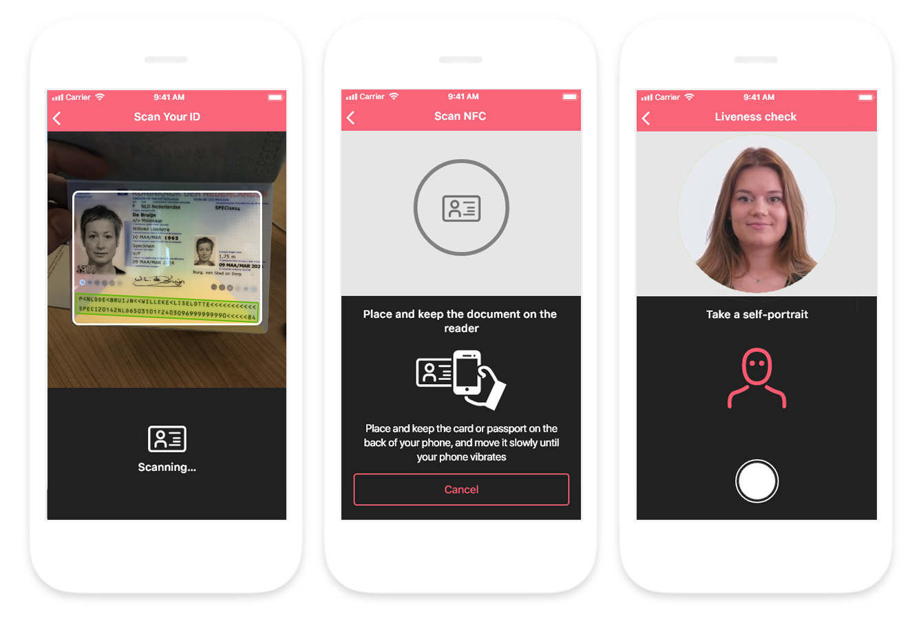 Identity verification steps on iOS